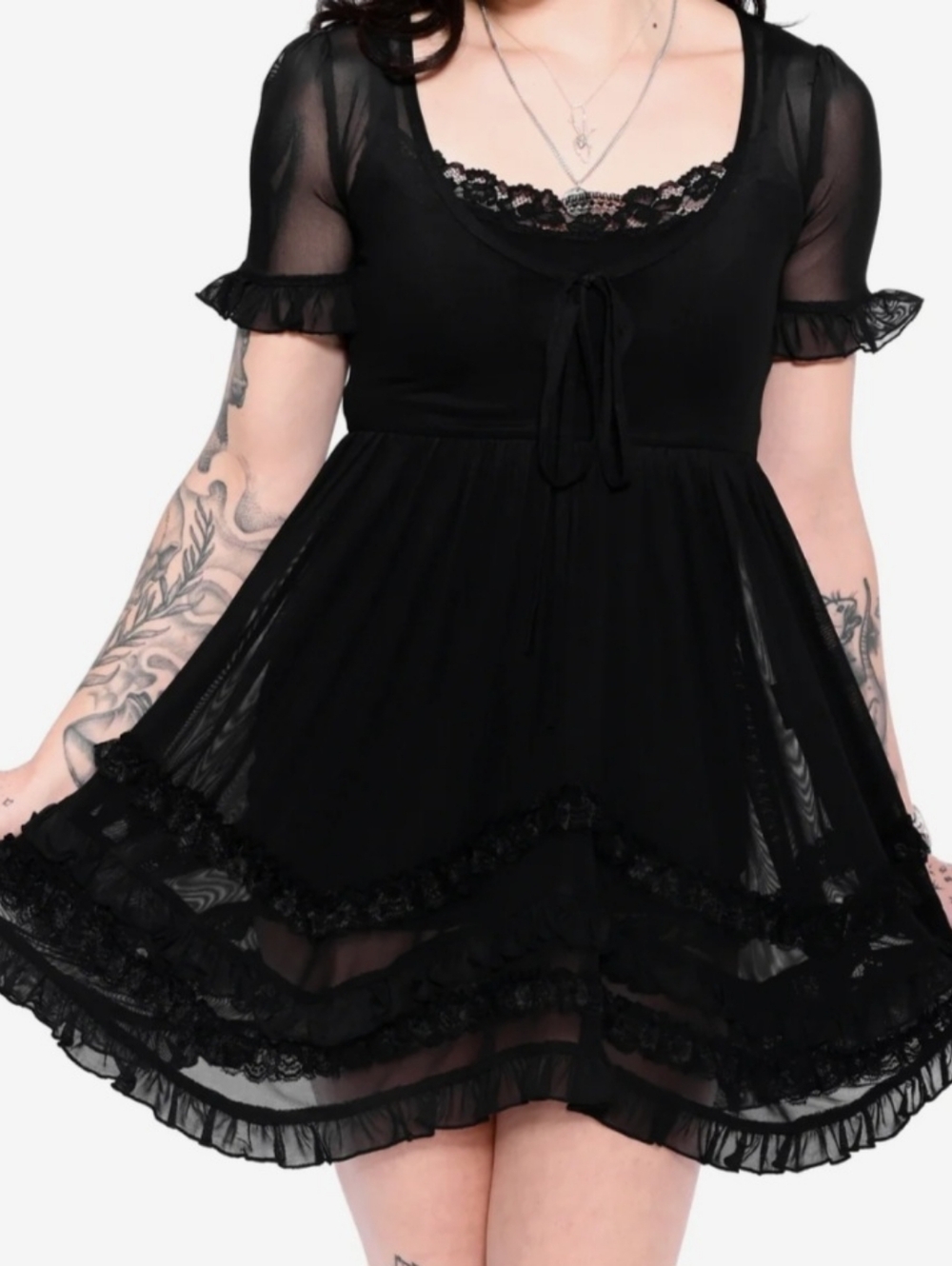 Foxblood Coralie Babydoll Dress
